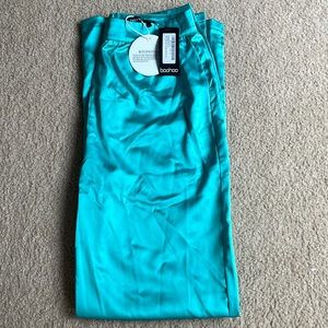 Turquoise Boohoo Trouser Pants (Size 12)